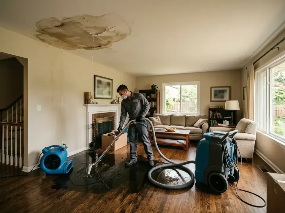 attic-pipe-burst-ceiling-drip-008 — frequently asked questions, Water Damage Restoration & Carpet Care in Northwood, IA